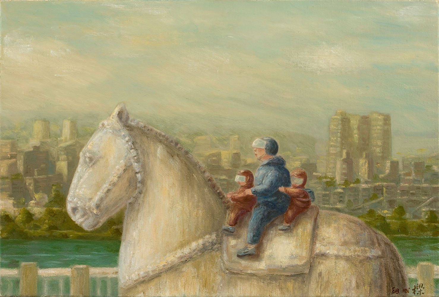 Chou Cheng-liang,<i> Father & Son Horse Ride,</i> 2008