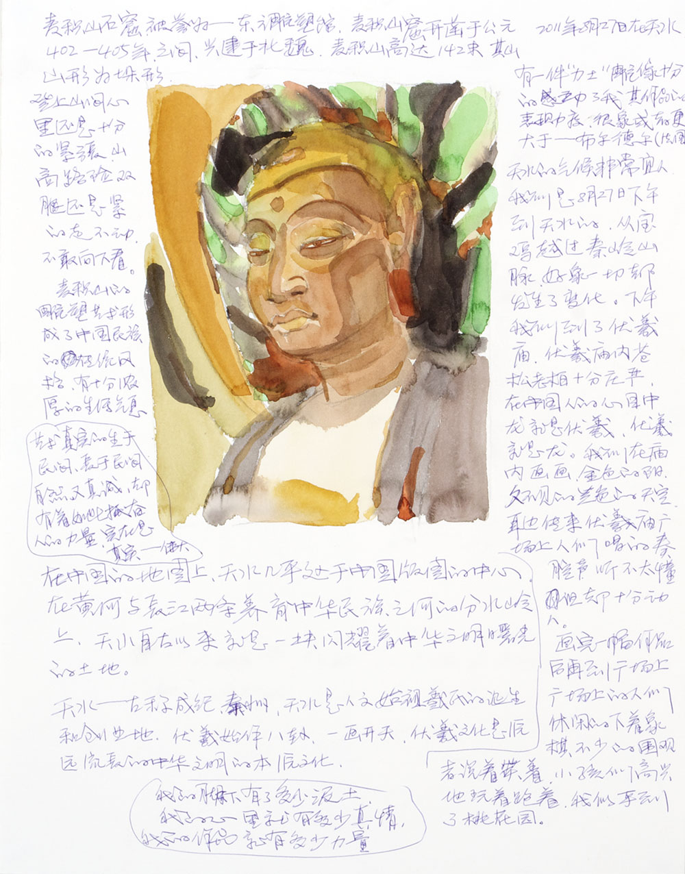 Zhou Gang, <i>Tianshui Diary (Aug 28), </i>2011