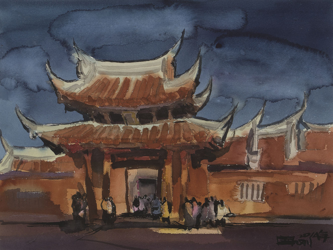 Zhou Gang, <i>Lukang Lungshan Temple,</i> 2014