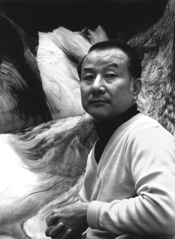劉國松與吹皺的山光，1985