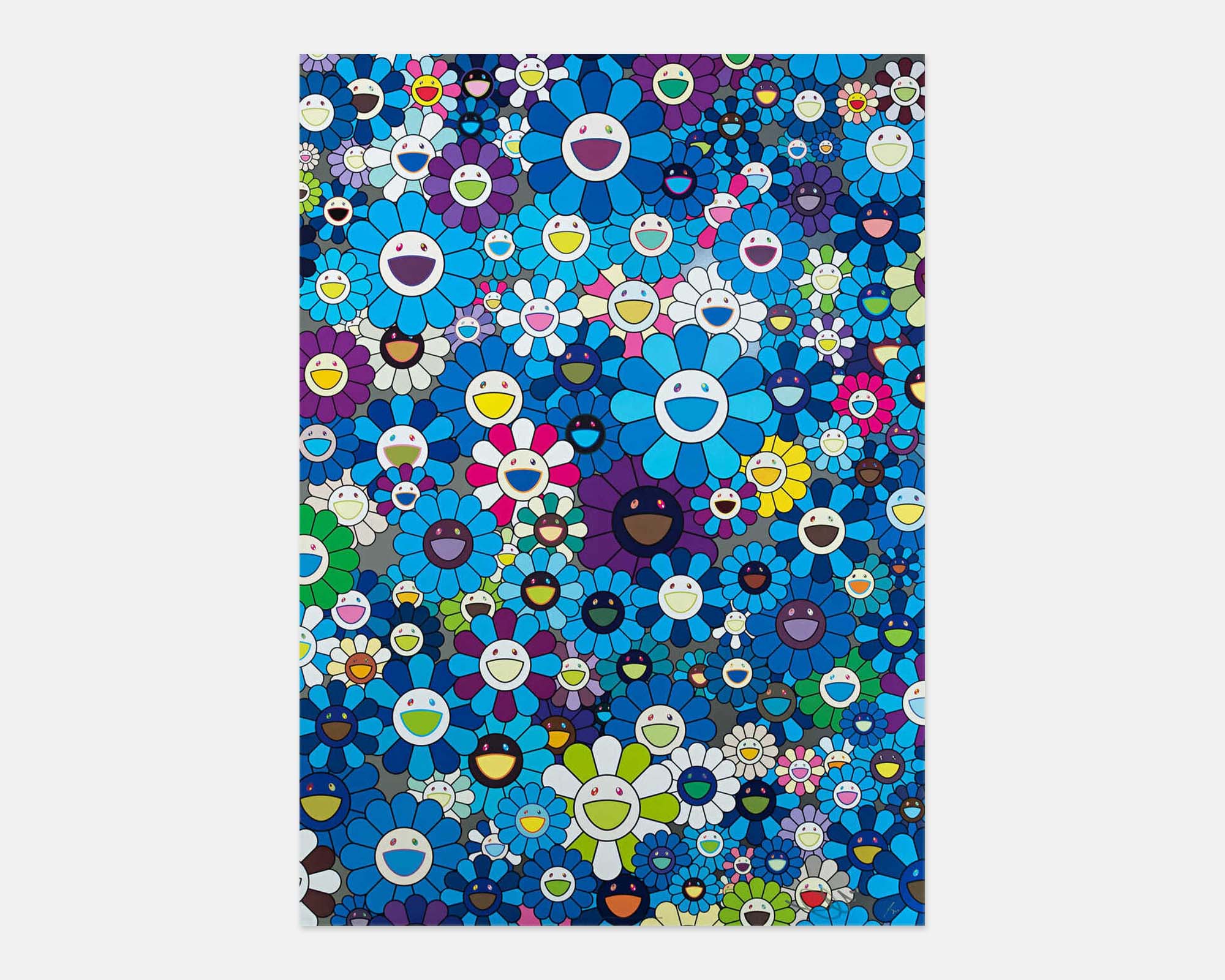 ★村上隆★ 「An Homage to IKB，1957」 真作保証 人気の村上作品 本人サイン有り エディション有り シートのみ Takashi Murakami Set of 3 An Homage to IKB 1957 Mono Pink 1960 and