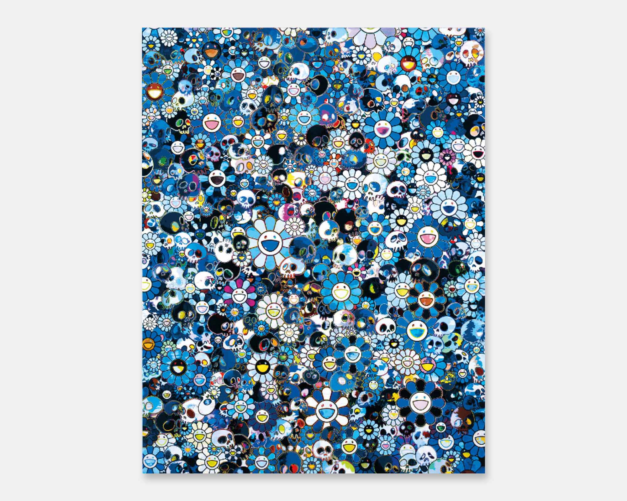 村上隆 パズル SKULLS & FLOWERS BLUE SIGNAL Takashi Murakami Skulls 